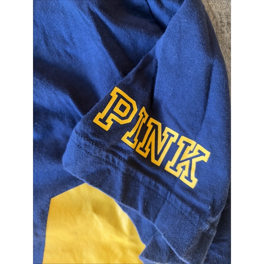 Victoria's Secret Pink University‎ Of Michigan Women's Size Large T Shirt V Neck - Picture 4 of 7